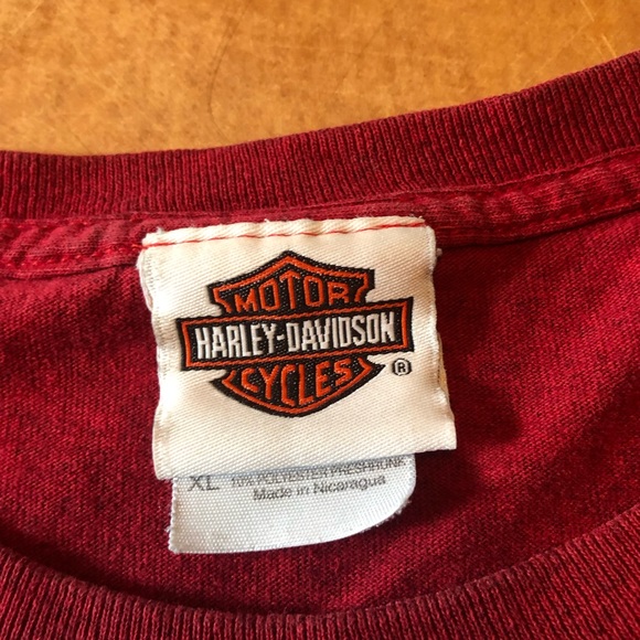 Bald Eagle Harley-Davidson Marquette Michigan Motorcycle Shirt - Picture 3 of 4